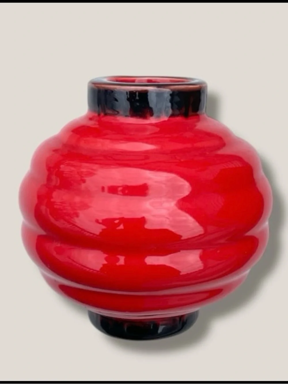 Red lantern bamboo stem holder